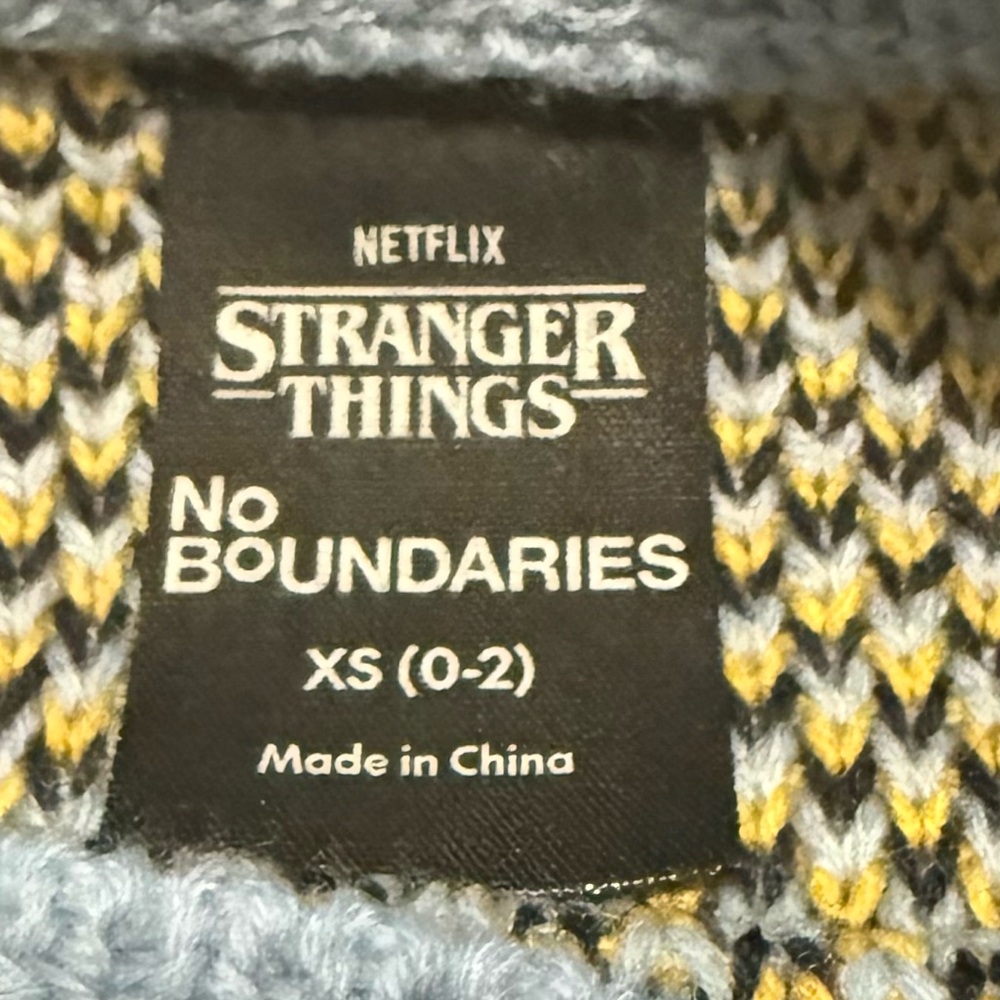 Stranger Things Scottie Dog Sweater From No Boundaries Size: XS (0-2) - Picture 3 of 3